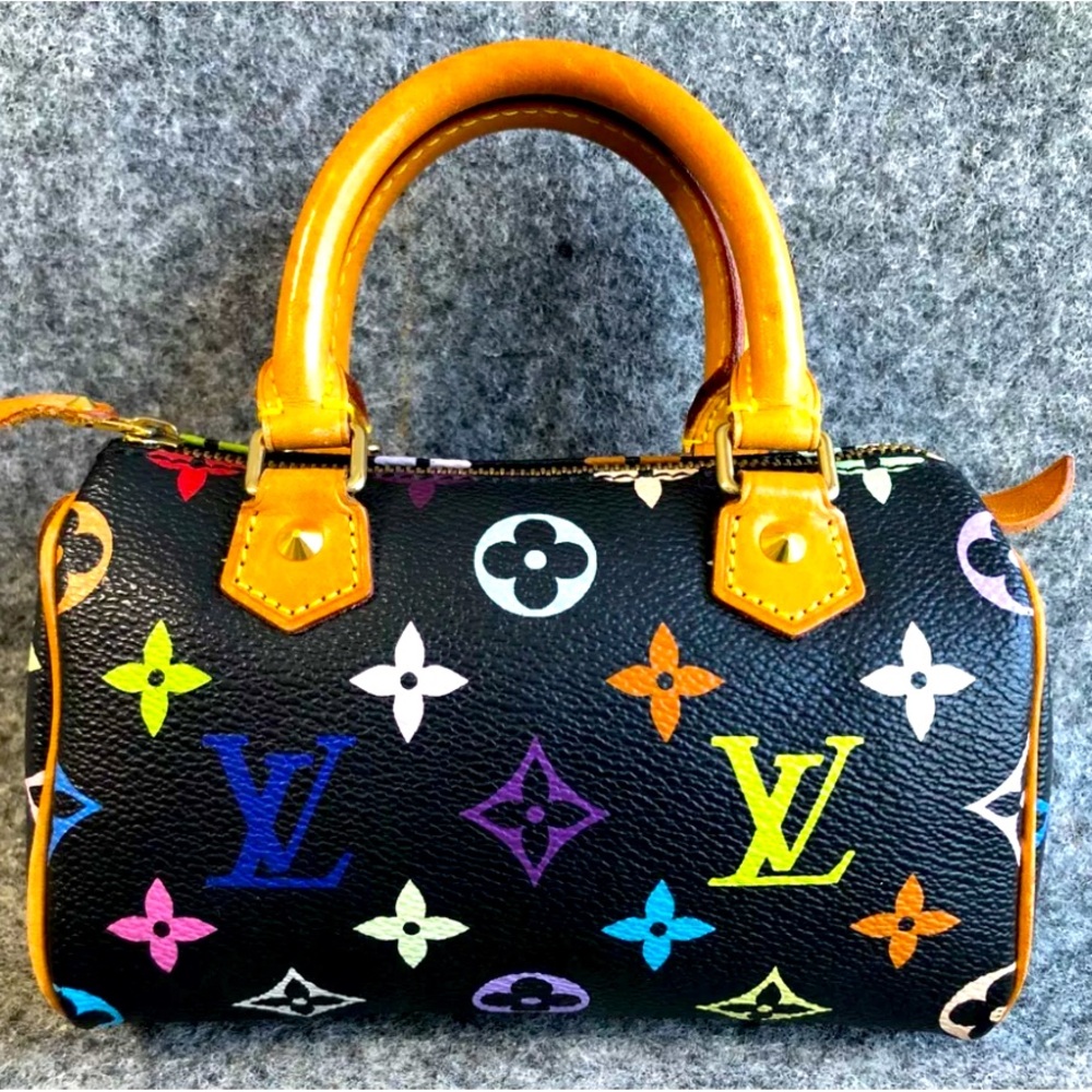 authentic LV BLACK multicolor mini speedy⚠️FIRM ON PRICE